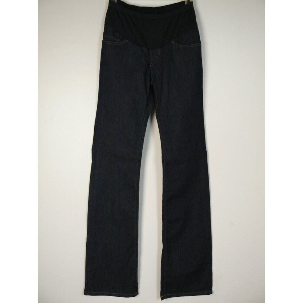 James Jeans Maternity Dry Aged Denim Dark Wash Under Belly Bootcut 27 NEW J432